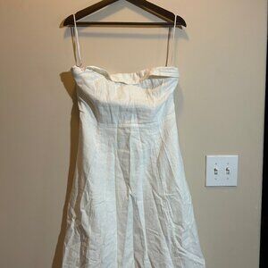 Abercrombie and Fitch White Tweed Dress Sz M